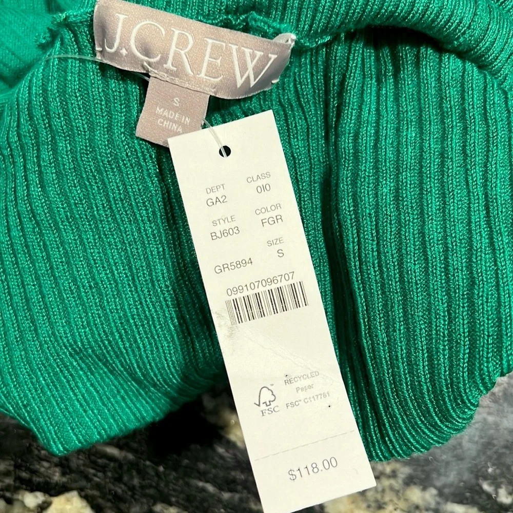 J. Crew Tencel Lyocell-Blend Ribbed Turtleneck Sweater